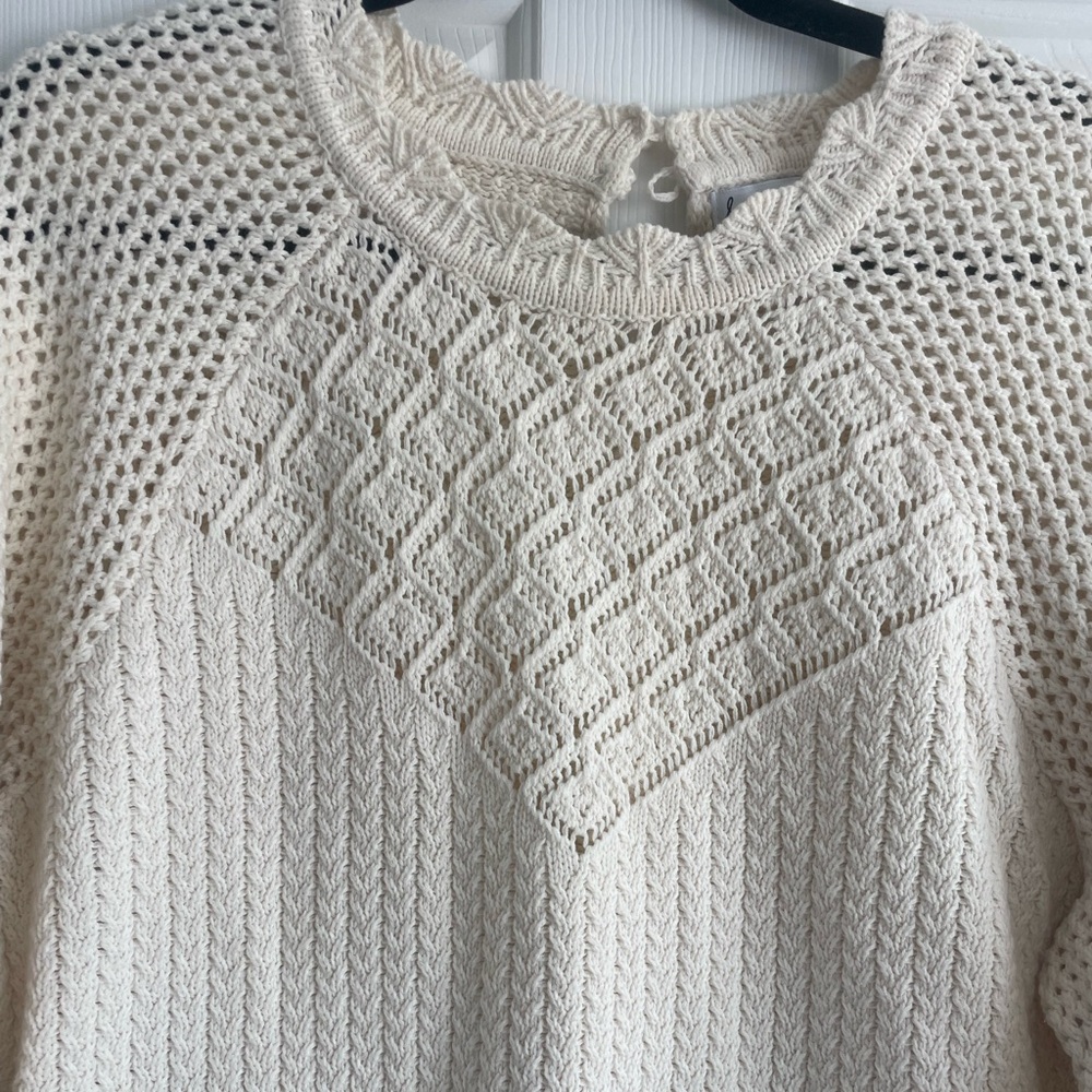 Sam Edelman cream sweater, XL - Picture 2 of 4